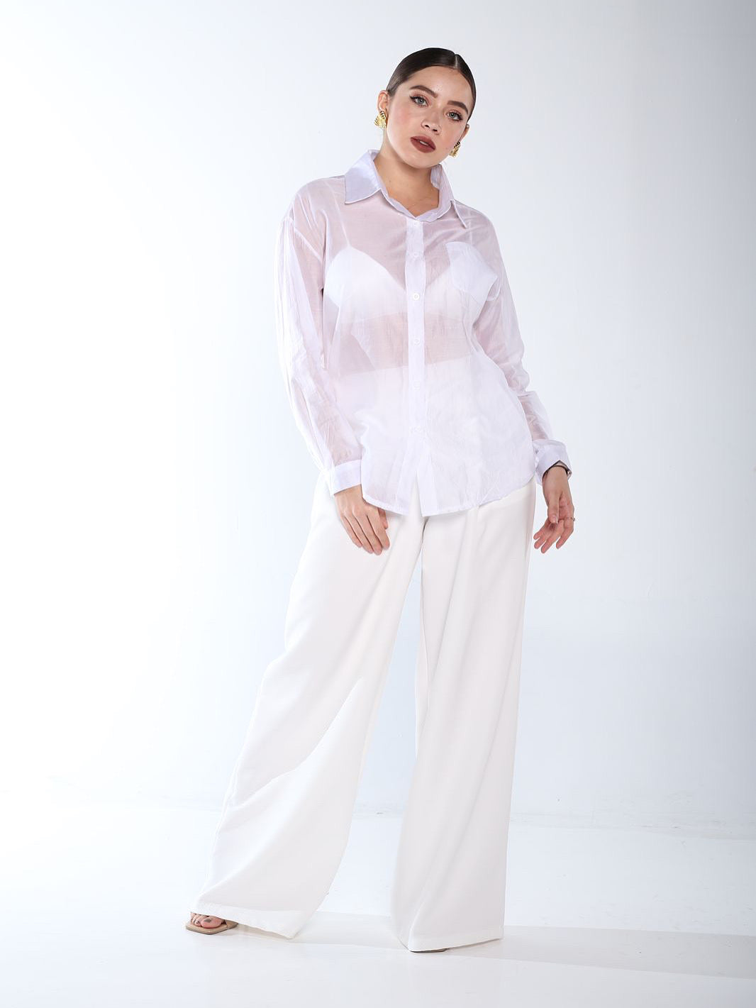 Blusa transparente