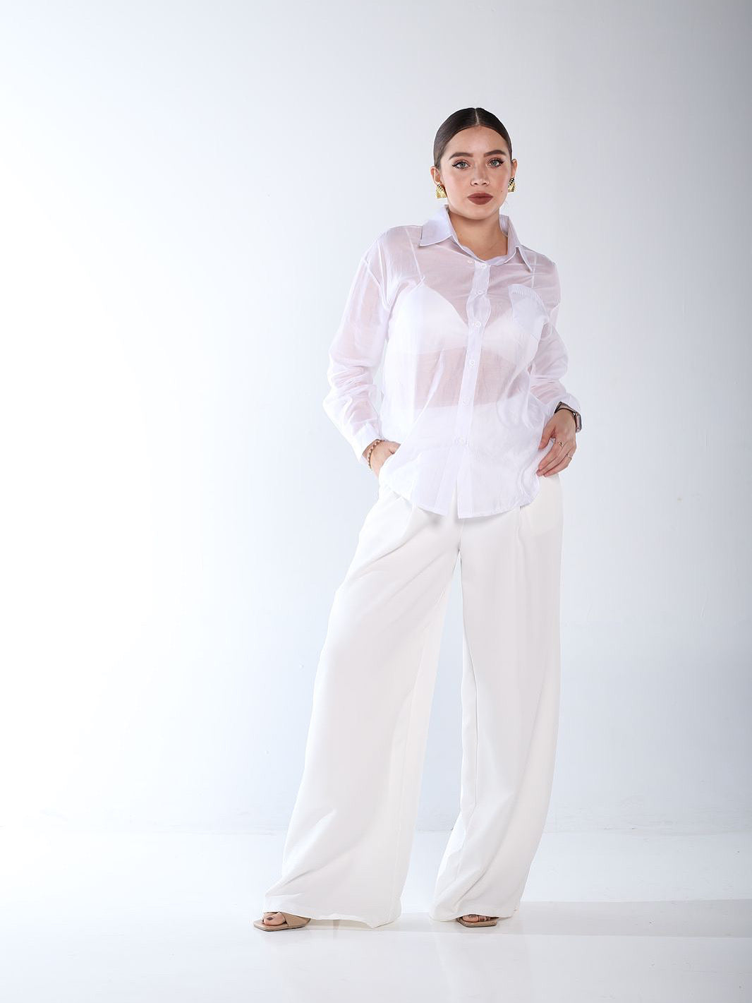 Blusa transparente