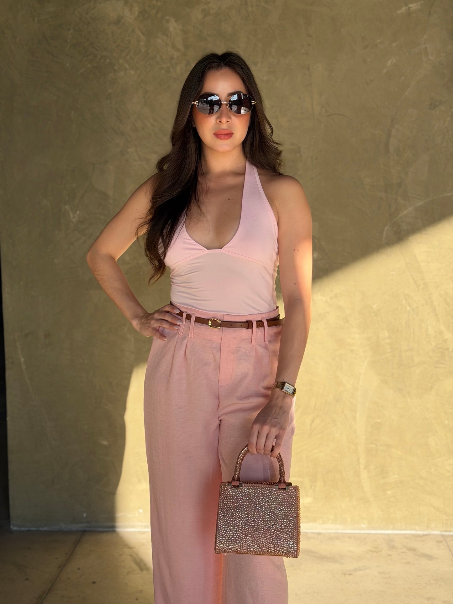 Pantalón rosa pastel