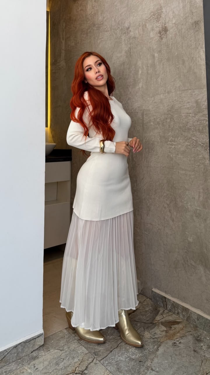 Vestido blanco largo