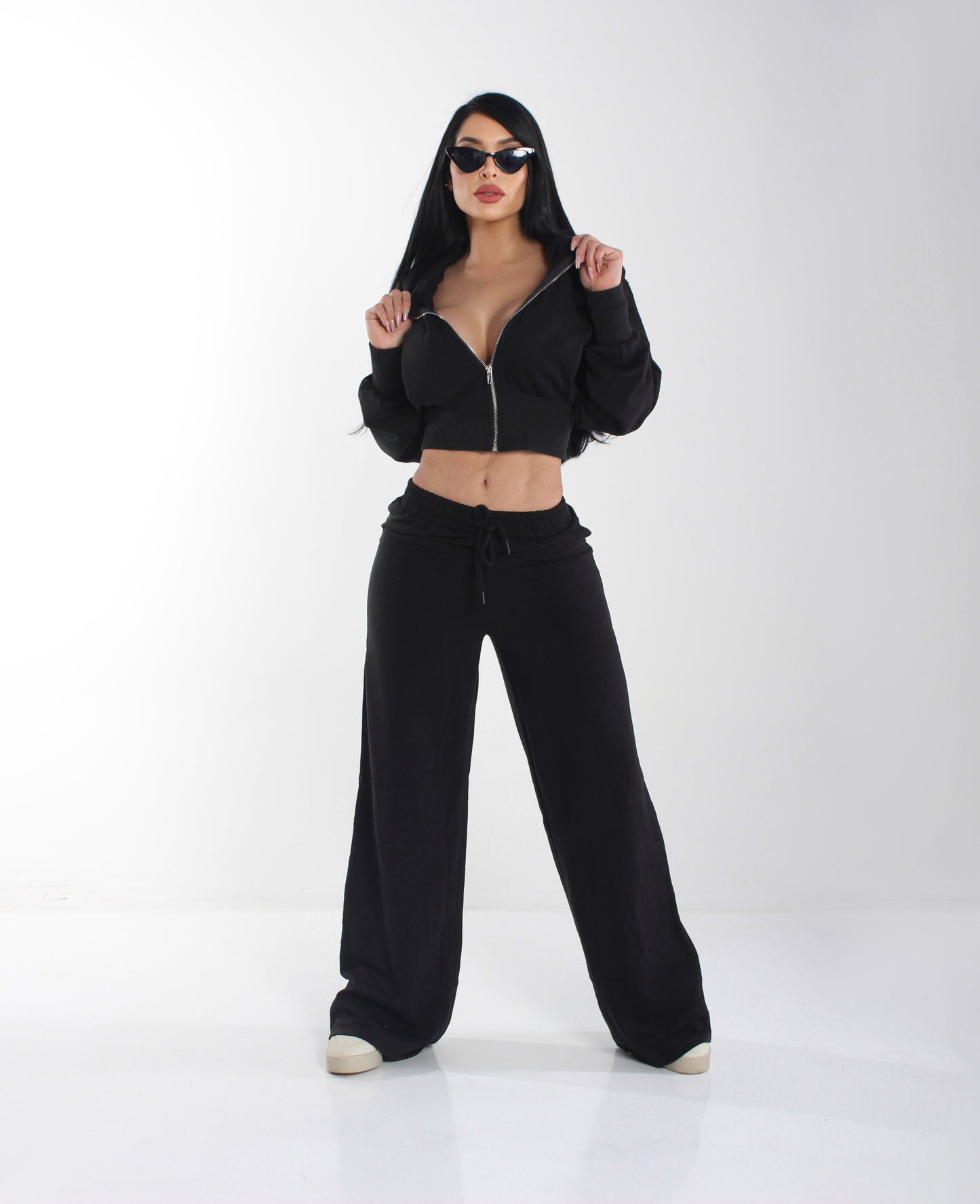 Pants negro Wide leg