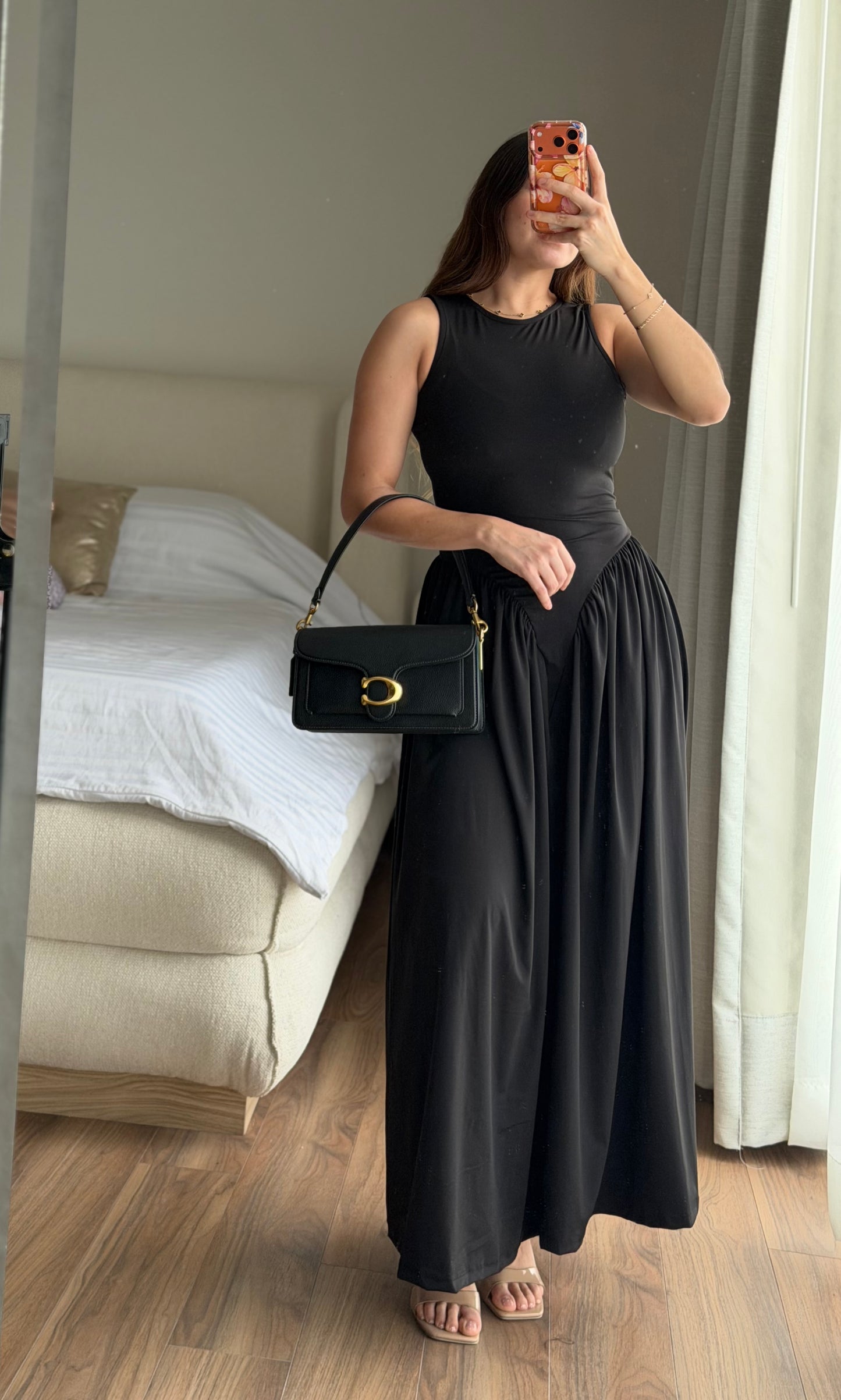 Vestido negro largo