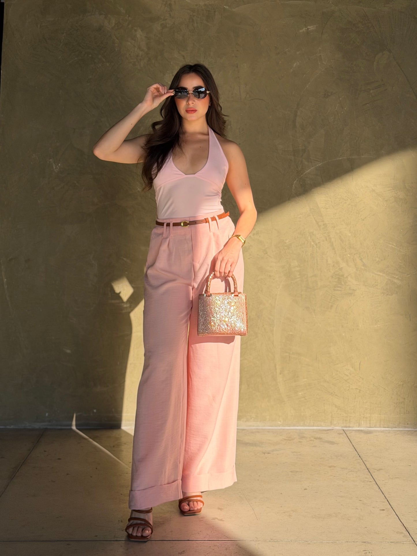 Pantalón rosa pastel