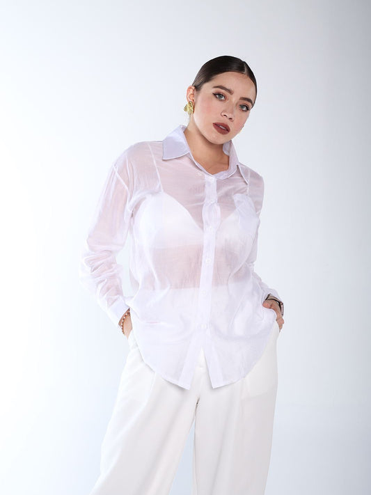Blusa transparente
