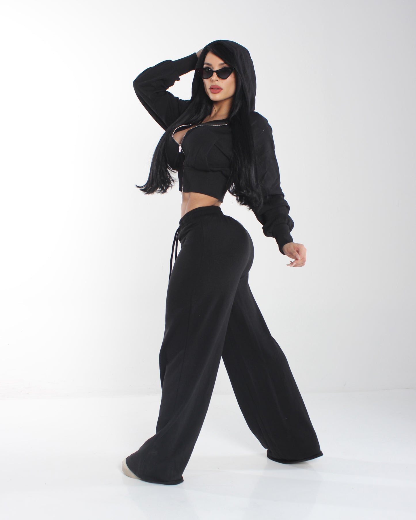 Pants negro Wide leg