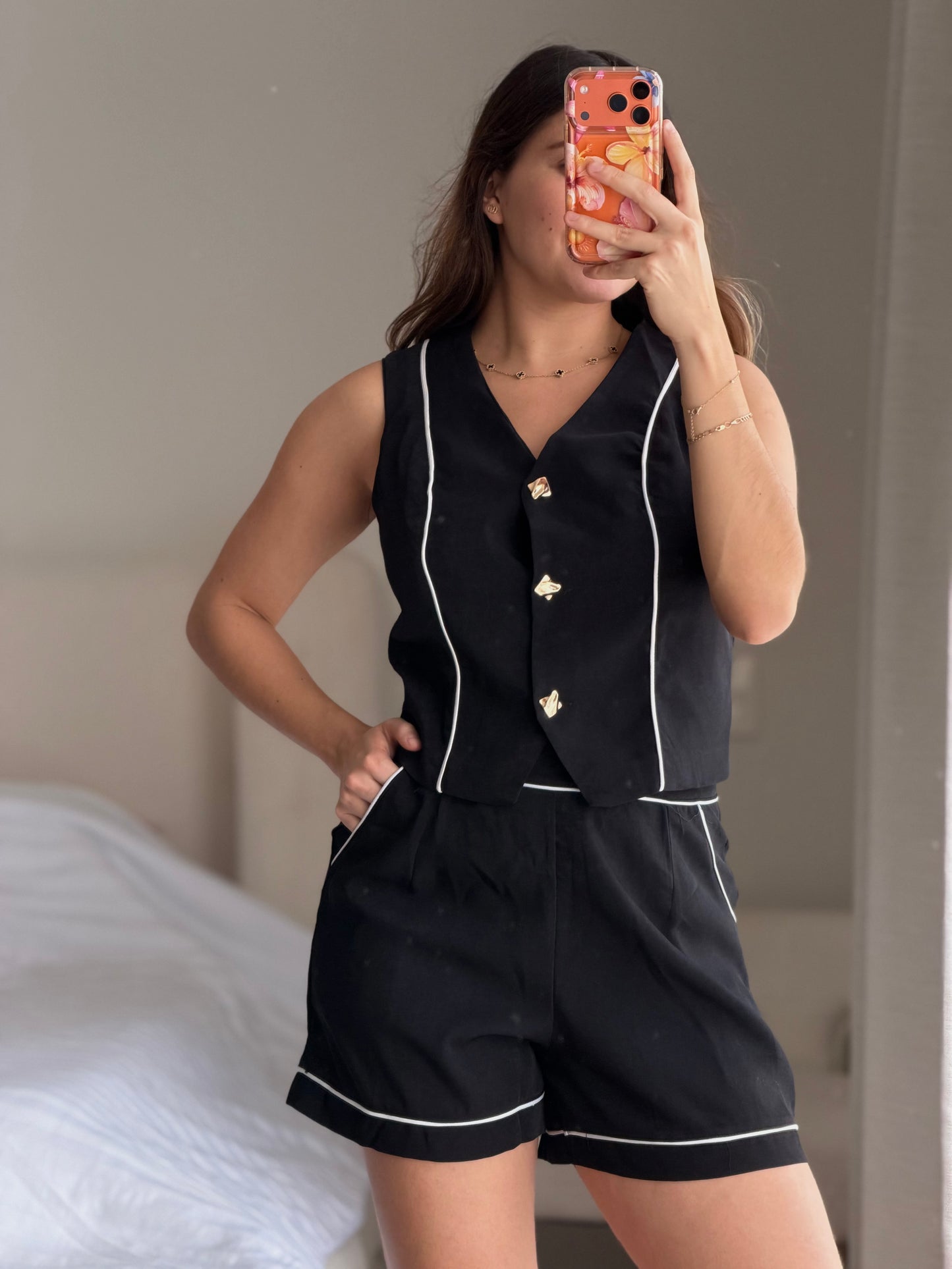 Conjunto de short negro