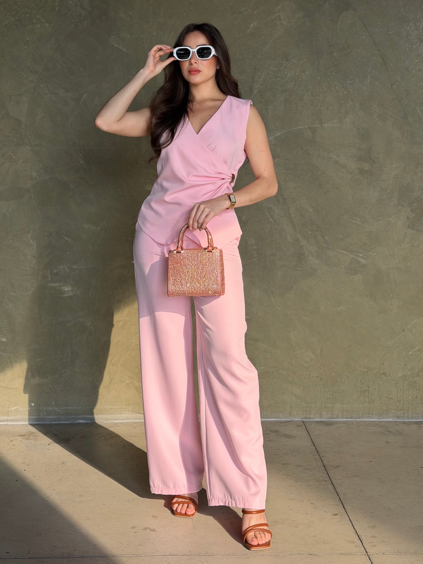 Conjunto rosa pastel