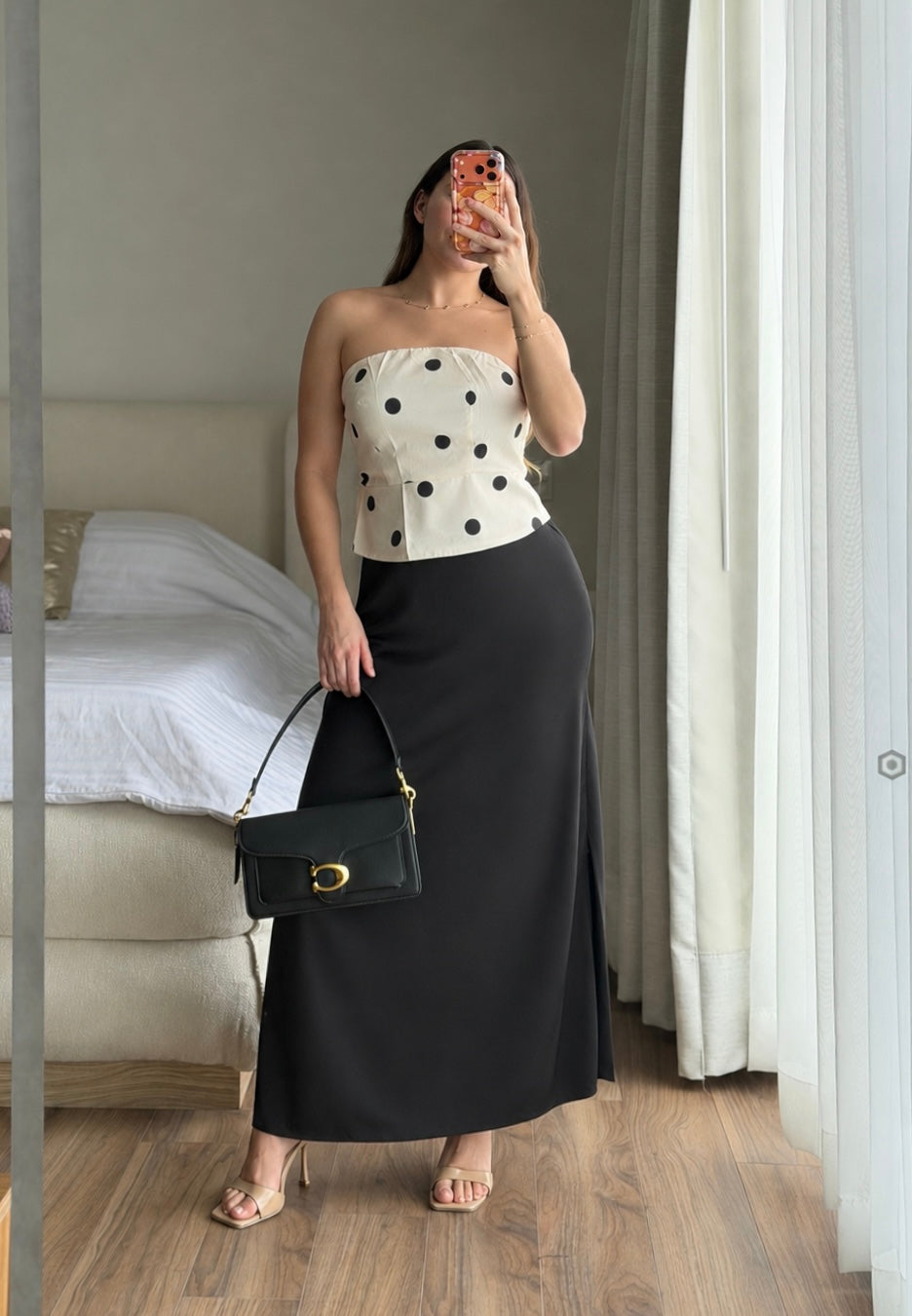 Blusa straple bolitas