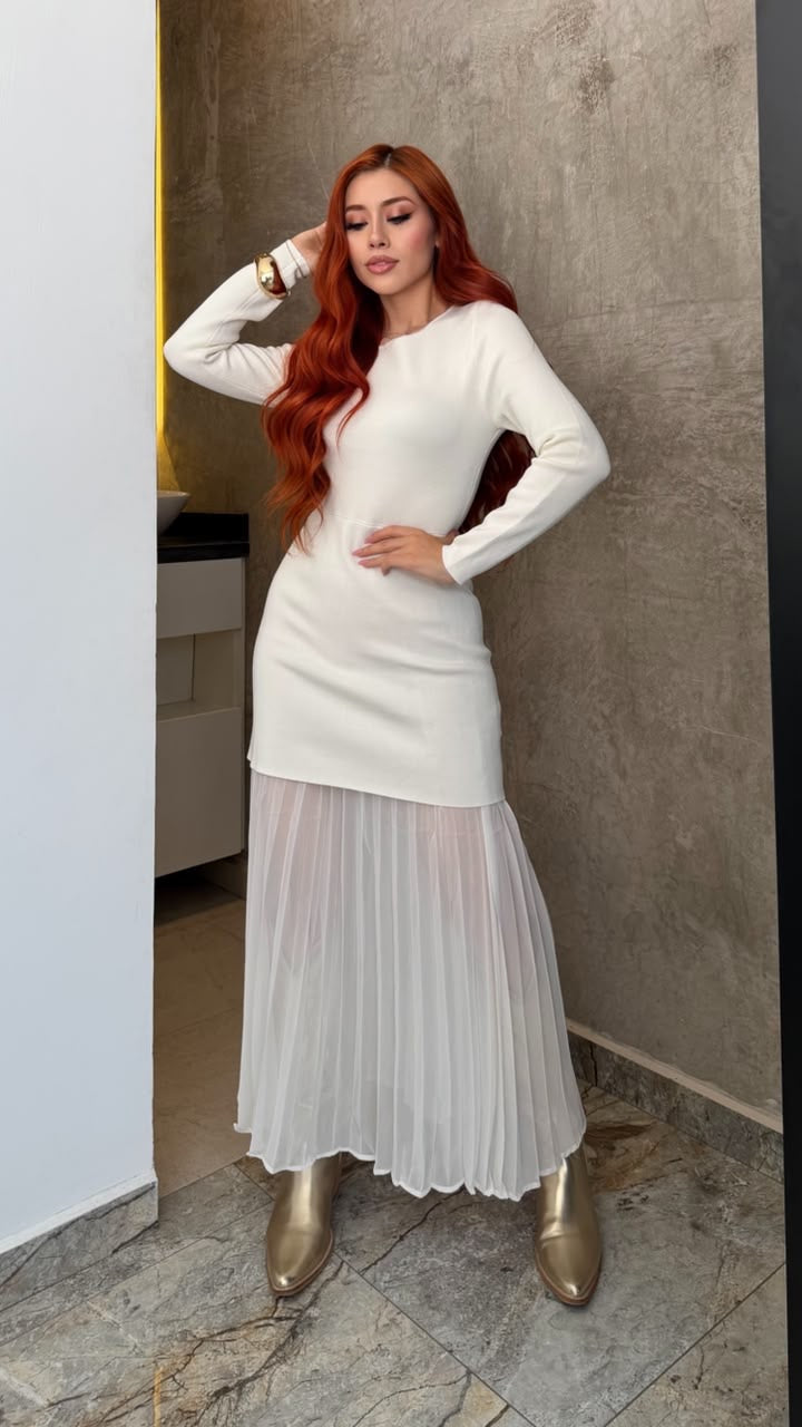 Vestido blanco largo