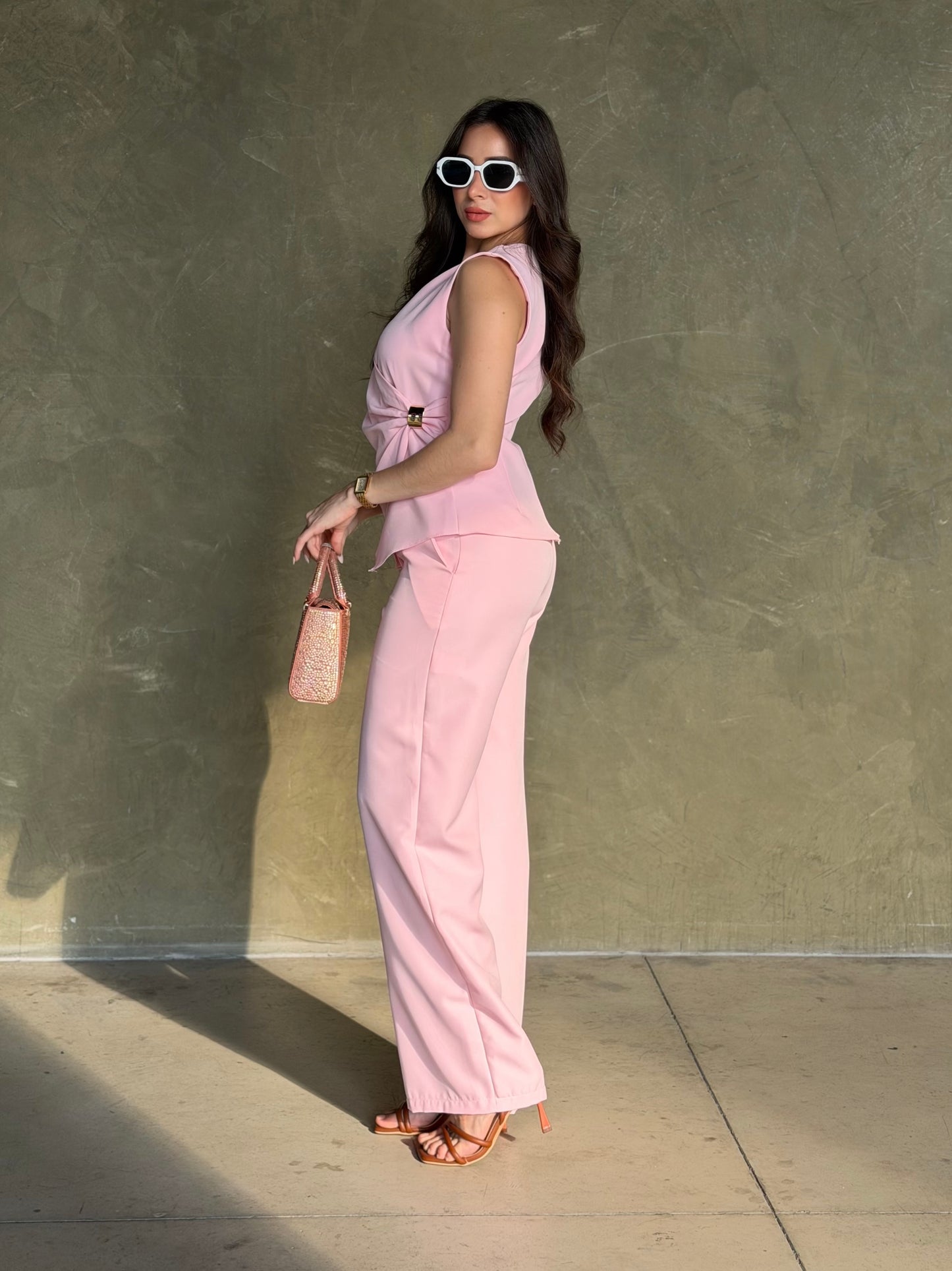 Conjunto rosa pastel