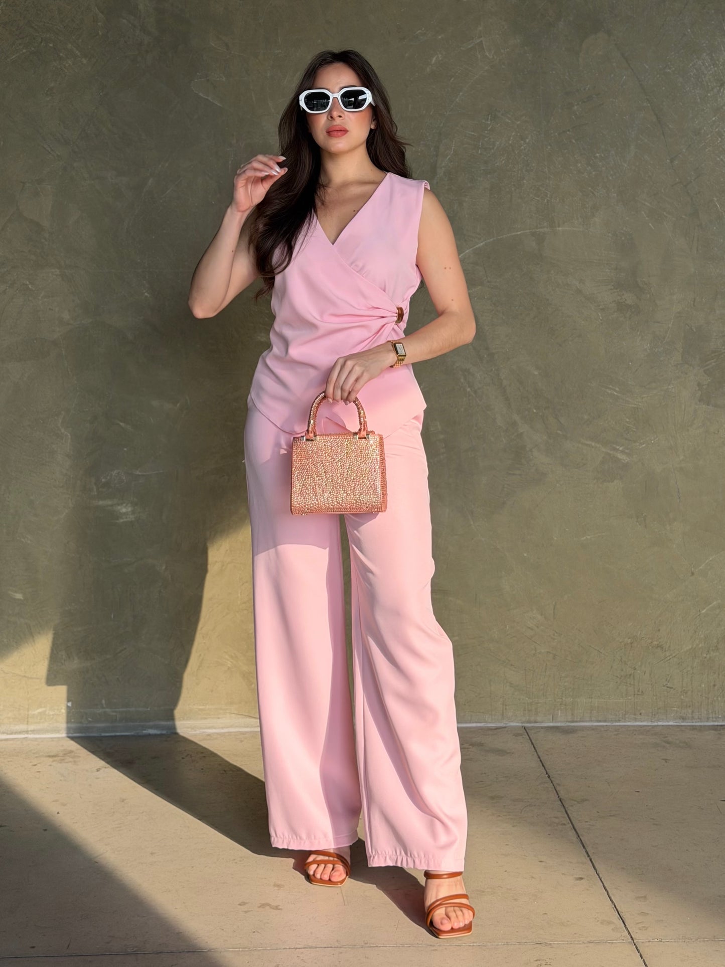 Conjunto rosa pastel