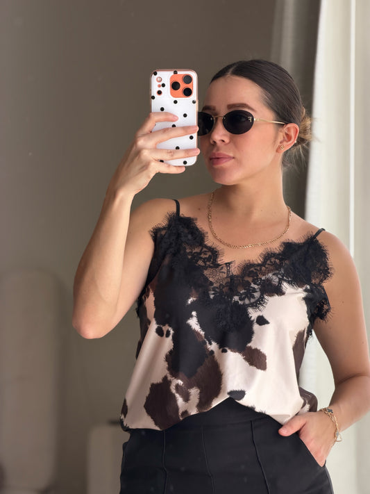 Blusa vaca tirante